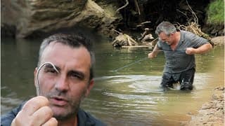 Ce MONSTRE m'à TIRÉ SOUS L'EAU (Pêche à la ligne à main)  - Cyril Chauquet