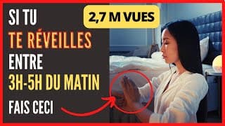 Si Tu te Réveilles entre 3h et 5h du Matin. Utilise cette opportunité extraordinaire dès maintenant