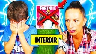 MA MÈRE INTERDIT MON PETIT FRÈRE DE JOUER À FORTNITE POUR SON ANNIVERSAIRE ! IL PLEURE... 😪 (PRANK)