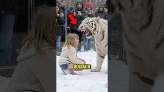 Elle est tombée dans une tanière de tigre mais…🐯😱 #shorts