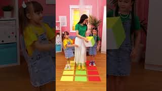 ROLL, MATCH, JUMP! 🎲 Color Challenge That Keeps You Moving! 🟢🟡 #shorts #fun