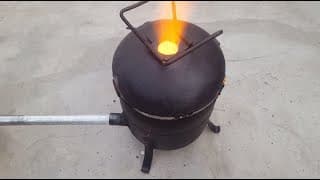 Make a Simple Metal Foundry Using Empty Gas Cylinder.