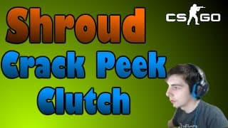 CS:GO - SHROUD CRACK PEEK CLUTCH! (INSANE REFLEXES)