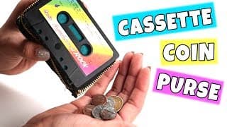 Cassette Tape Coin Purse | DIY Coin Purse Tutorial by Blossom
