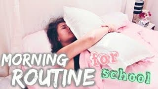 Ma MORNING ROUTINE pour les cours !