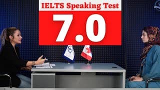 IELTS Speaking Test band score 7 with feedback