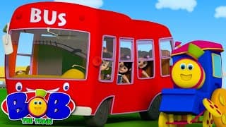 The Wheels On The Bus | Songs for Children | Nursery Rhymes by Bob The Train