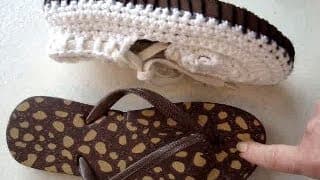 ADD RUBBER SOLES TO CROCHET SANDALS, how to make outdoor crochet sandals