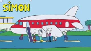 Simon prend l'avion ✈️☁️👨‍✈️ Simon | Voyage avec Simon | Dessin animé pour enfants