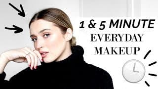 ⏱ 1 & 5 MINUTE EVERYDAY MAKEUP LOOKS ⏱ | allanaramaa