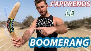 J'APPRENDS À LANCER UN BOOMERANG 🪃 (ça fait mal mdrr)