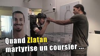 Quand ZLATAN IBRAHIMOVIC martyrise un coursier !