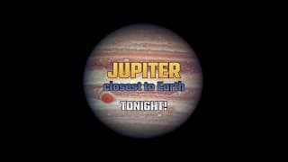 Jupiter At Opposition Tonight - Closest To Earth in 60 Years #Shorts