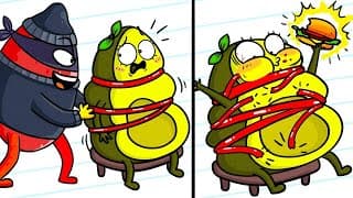 Se défendre seul quand on est un légume - Dessin animé