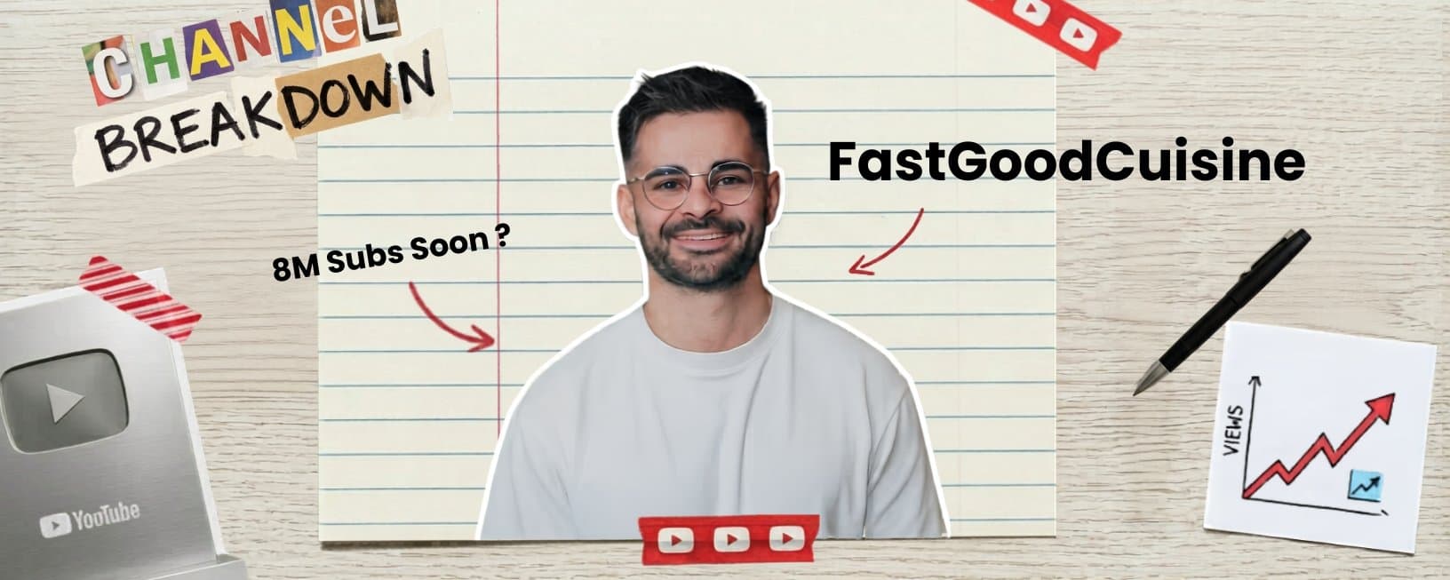 Stratégie YouTube de FastGoodCuisine : comment il a réussi à gagner 900K abonnés en 4 mois (analyse technique)