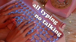 Extremely Relaxing Keyboard Typing ASMR (no speaking)