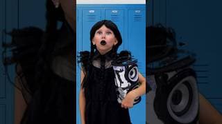 Wednesday Addams ans Enid dancce at school #shorts #dance #wednesday