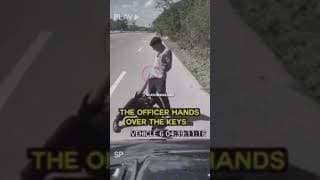 Arrested man helps cop choking on gum #foryou #fypシ #trending #trend #coldedits #deep #sadedits