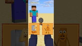 HELP Herobrine To Choose And Win The Most Kick Bedrock #friendship #shorts #trending #anime