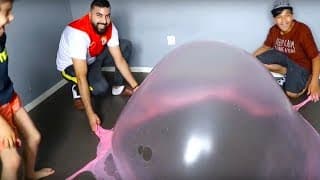 GIANTE BULLE DE SLIME ! ! ! adel et sami les boys tv