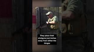 US Marine with Shotgun vs Door