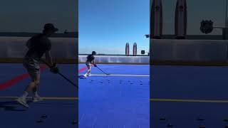 I tried the NHL Skills Competition 🏄♂️ #NHLAllStar #pavelbarber