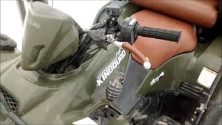 Suzuki 450 KingQuad with a Custom grenade shifter