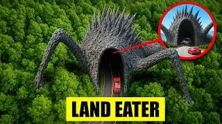 MON DRONE FILME LAND EATER MANGER MA VOITURE dans la vraie vie !!