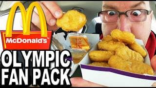 McDonald's ★ Olympic Fan Pack 20 Chicken McNuggets 2 Medium Fries 2 Medium Drinks and 2 Cookies