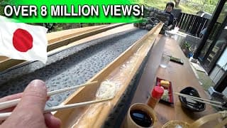 Flowing Japanese 🇯🇵 Bamboo Noodles 🍜 Nagashi Somen with EricSurf6