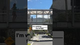 I'm walking ____ the bridge | English Prepositions #grammar #english #englishgrammar #prepositions