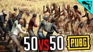 50vs50 MELEE ONLY - PlayerUnknown's Battlegrounds Gameplay Highlights (PUBG Gameplay Custom Game)