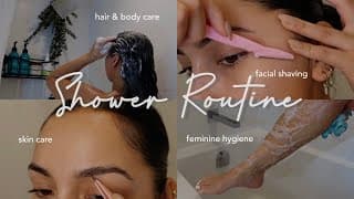 SHOWER ROUTINE 2022 Feminine Hygiene, Shaving, Exfoliating, Hair & Body Care *self care pamper tips*