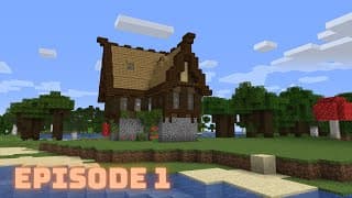1.16 Survival Let's Play! (Episode 1) Starter House!