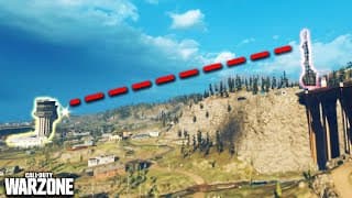 How to make the FURTHEST Parachute Gap in Warzone... #shorts