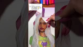 I can’t believe i DESTROYED my self portrait for THIS😭😳 | JULIA GISELLA #anime #ad #dislyte