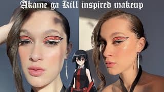 graphic liner + first impressions || ANIME INSPIRED MAKEUP TUTORIAL