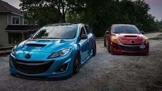 Partners in Crime - Bagged and Static Mazdaspeed 3s