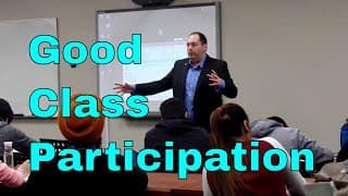 Example of Good Class Participation