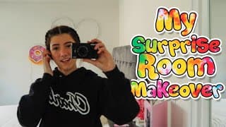 My Surprise Room Makeover for my 16th Birthday! | Charli D'Amelio
