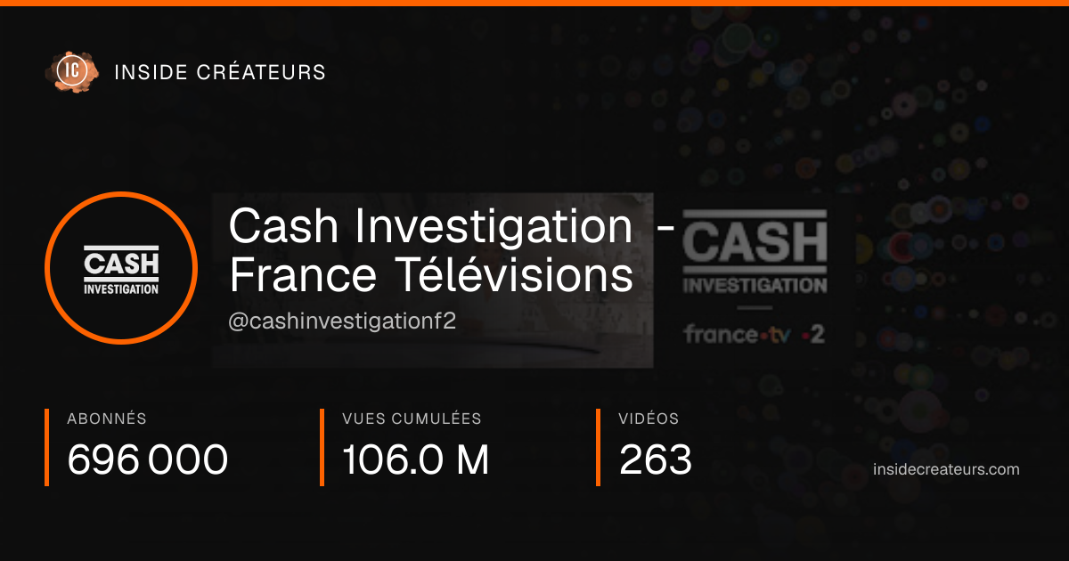 Carte statistiques de Cash Investigation - France Télévisions