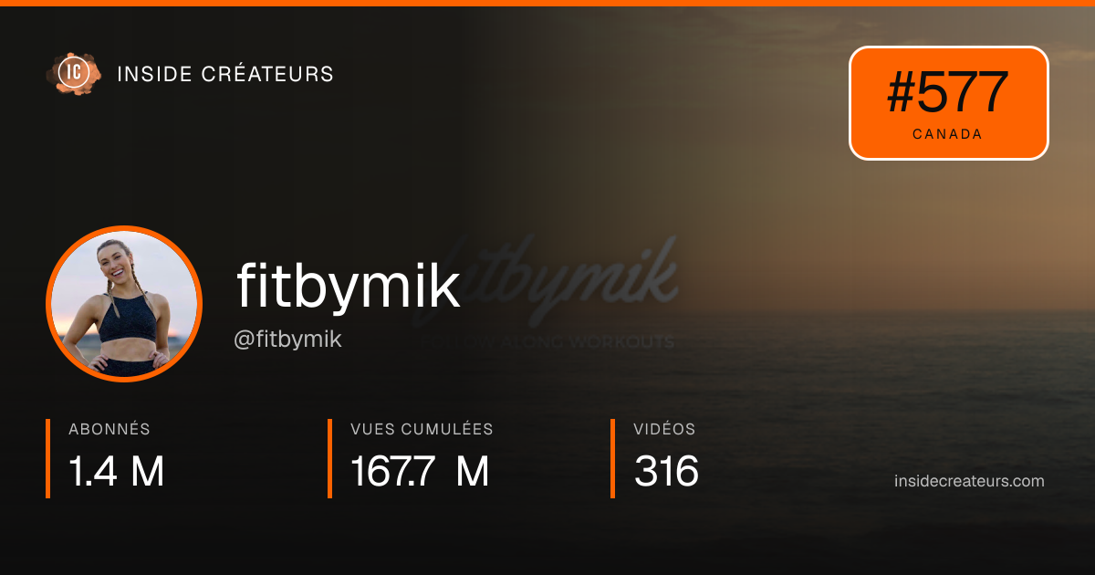 Carte statistiques de fitbymik