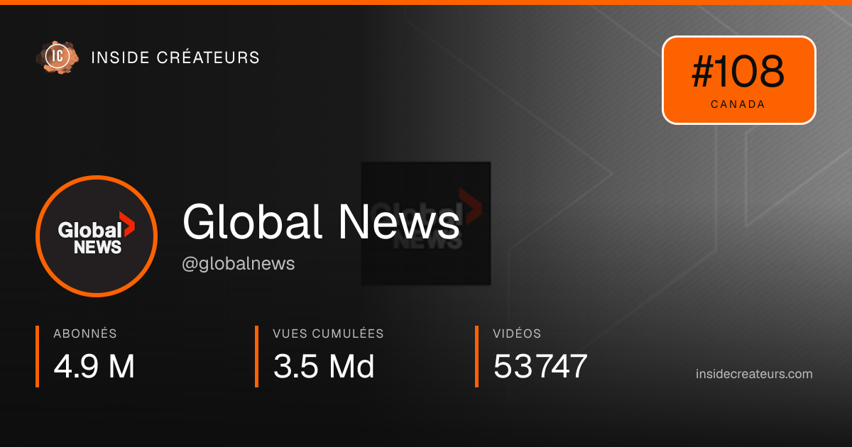 Carte statistiques de Global News