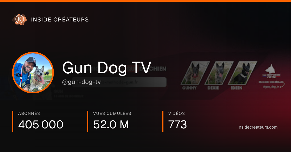 Carte statistiques de Gun Dog TV