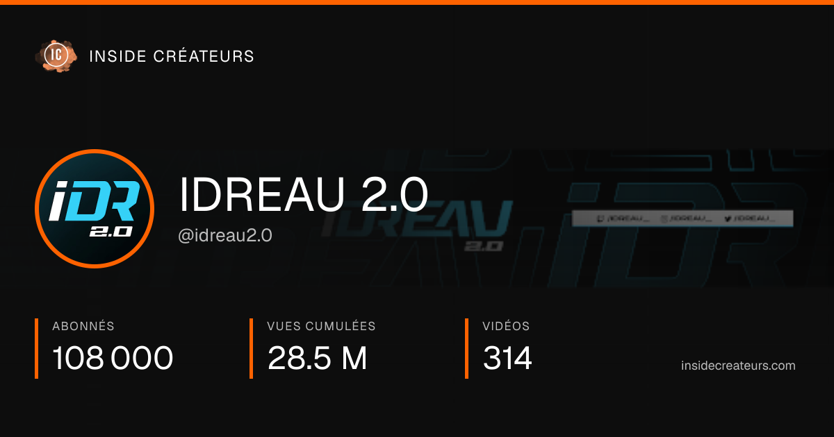 Carte statistiques de IDREAU 2.0