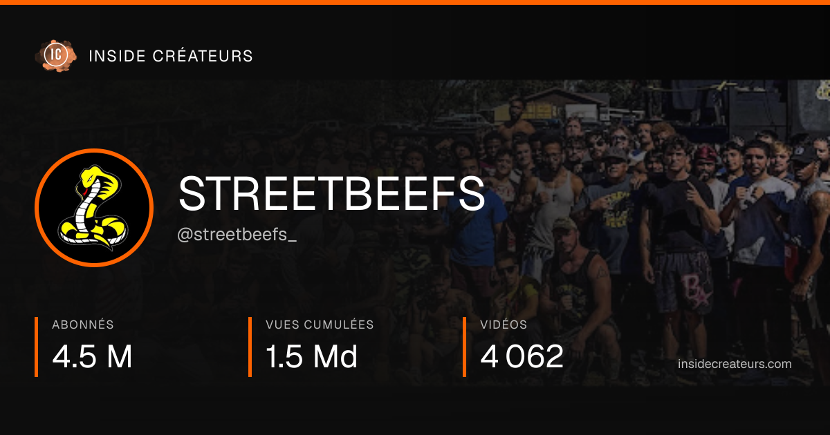 Carte statistiques de STREETBEEFS