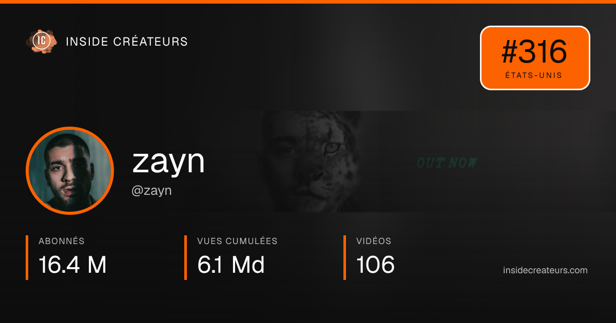 Carte statistiques de zayn