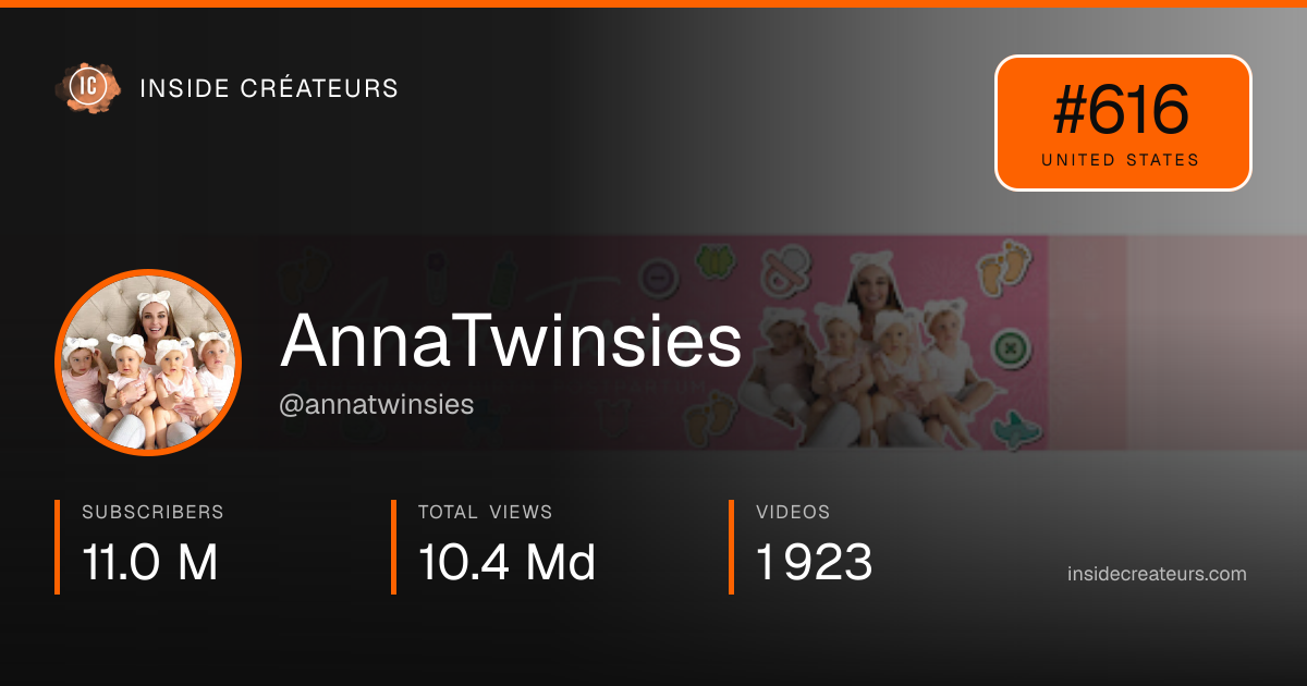AnnaTwinsies stats card