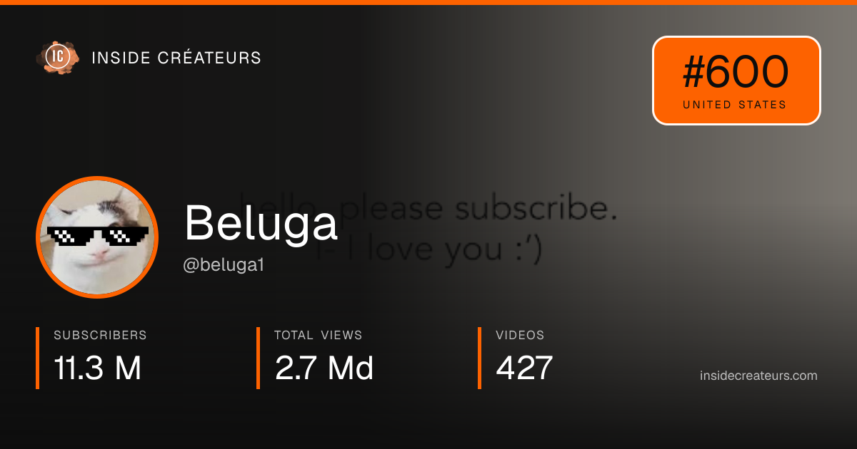 Beluga stats card