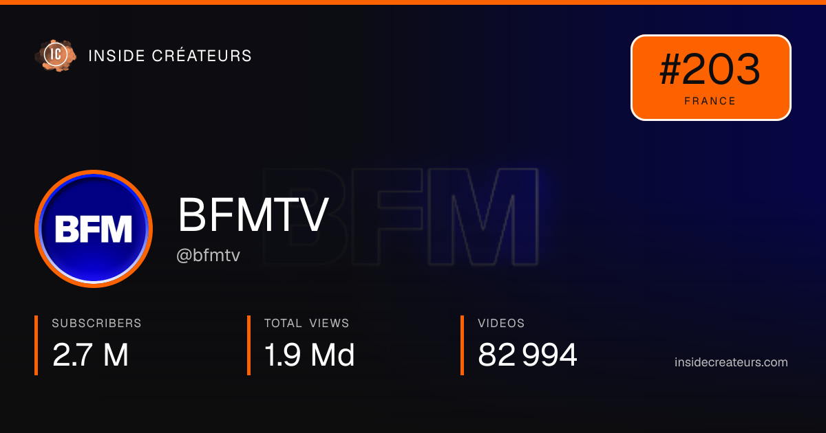 BFMTV stats card